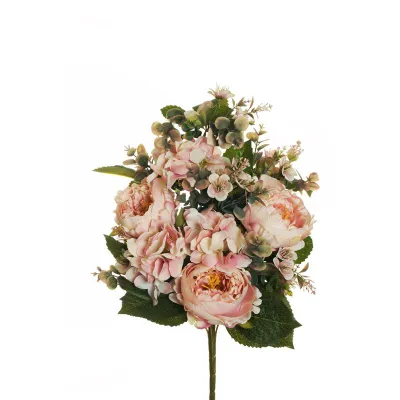Peonia-ortensia frontale cm.54 rosa