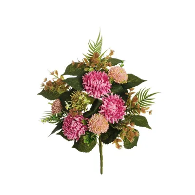 Crisantemi-dandelion frontale cm.60 rosa