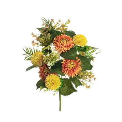 Crisantemi-dandelion frontale cm.60 arancio