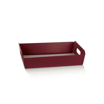 Cesto cartone 22x16 bordeaux