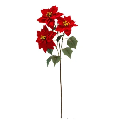 Poinsettia ramo cm.80 rosso