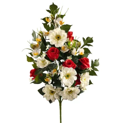 Bocciolo-zinnia frontale cm.60 rosso