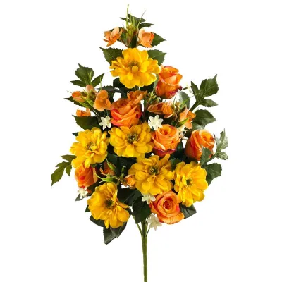 Bocciolo-zinnia frontale cm.60 arancione