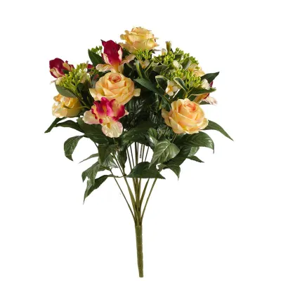 Iris-rose mazzo cm. 55 pesca