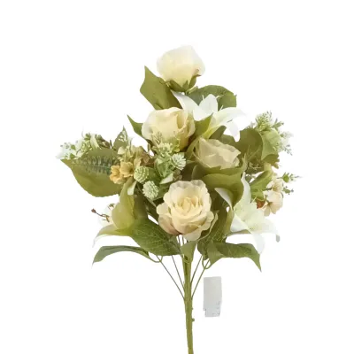 Lilium-rose frontale cm. 55 cream