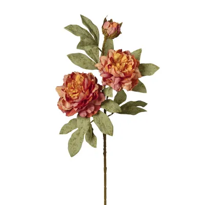 Peonie ramo x3 cm.80 arancio