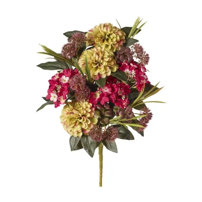 Zinnia ortensia frontale cm.50 rosso verde