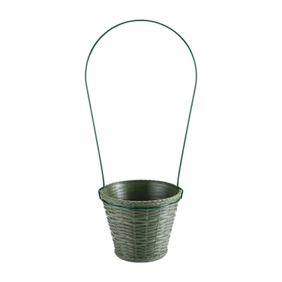 Cesto d.24 con manico verde
