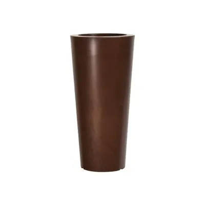 Il-vaso ilie d.37 h. 75 ruggine lucido
