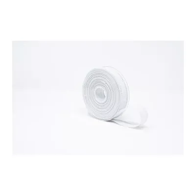 Nastro mm.25 m.10 canvas lame' argento