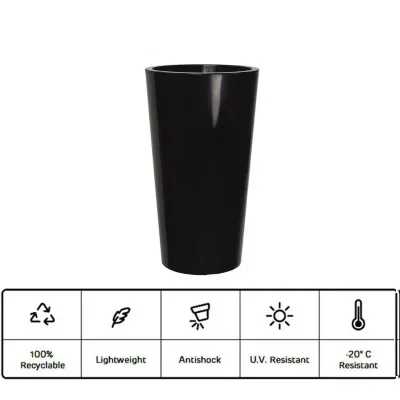 Tu-vaso tuit da esterno d.40 h. 73 nero