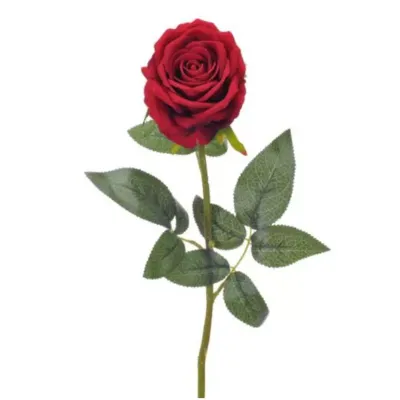 Rosa cm.75 velluto rosso
