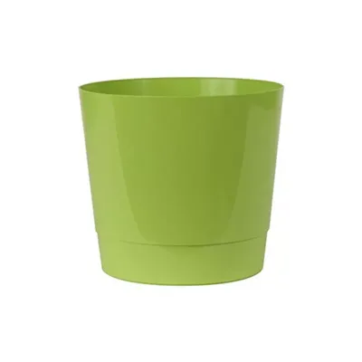 Coprivaso pvc con ruote d.30 verde