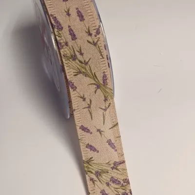 Nastro cot.lavanda mm.40 m.20 avorio