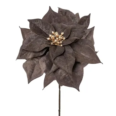 Poinsettia ramo cm.56 antracite