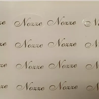 Etichette adesive nozze doppie (pz.200)