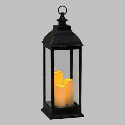 Lanterna led nero h.70