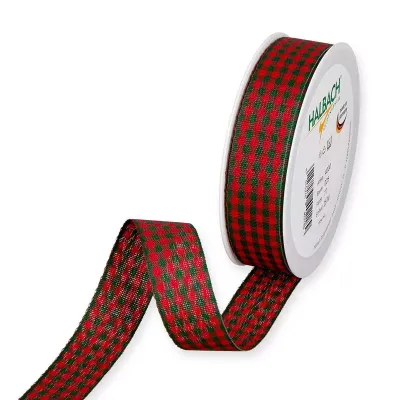 Nastro vichy cl mm.25 m.25 rosso v.