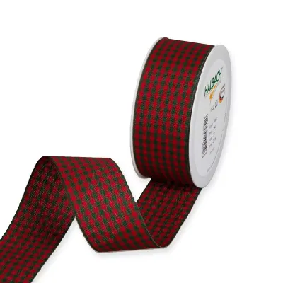 Nastro vichy cl mm.40 m.25 rosso v.