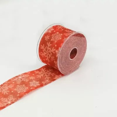 Nastro mm.70 m.25 ghiaccio dec. rosso