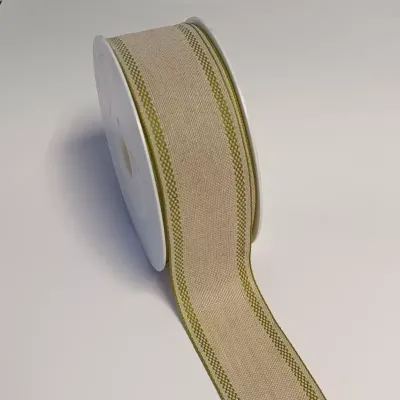 Nastro lino mm.40 m.18 verde