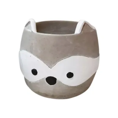 Gh-cachepot procione d.15 grigio