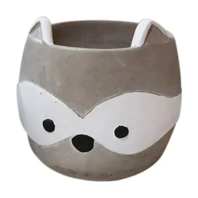 Gh-cachepot procione d.18 grigio