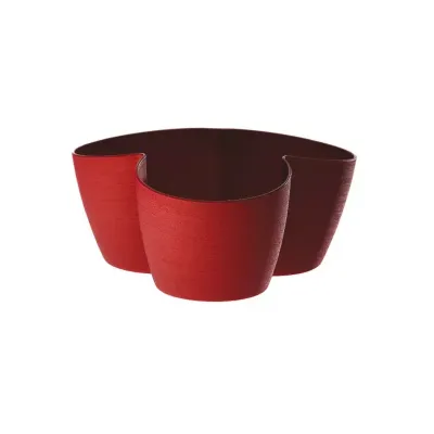 Coprivaso pvc o 3 vasi 12 rosso