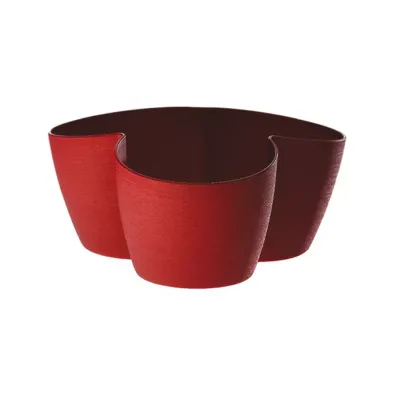 Coprivaso pvc o 3 vasi 14 rosso