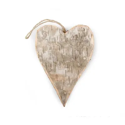 Cuore legno naturale 12x15