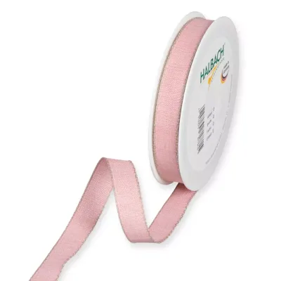 Nastro linen edge mm.15 m.20 rosa