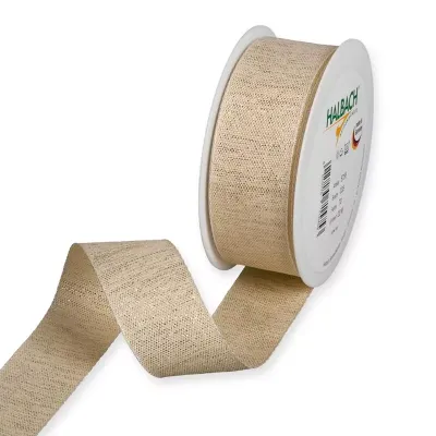 Nastro mm.35 m.20 lurex crema