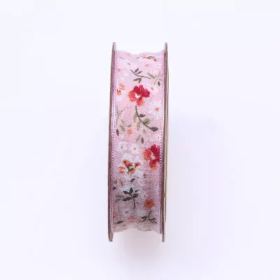 Nastro fl.meadow mm.25 m.15 rosa