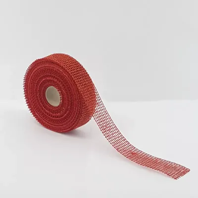 Nastro mm.40 m.15 juta lame' rosso