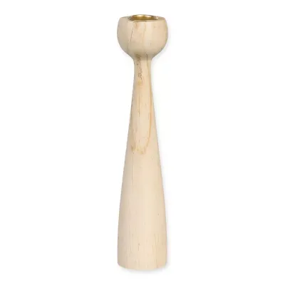 Portacandela legno h.25