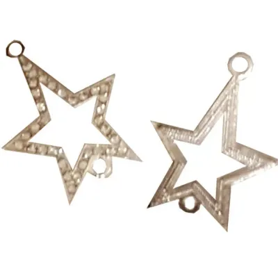 Stelline metallo argentate (25 pz.)