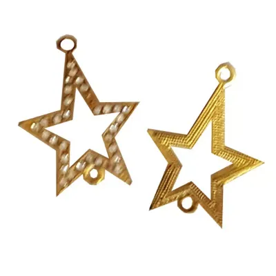 Stelline metallo dorate (25pz)