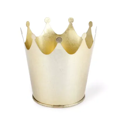 Mt cachepot corona d.7 oro (pz 6)