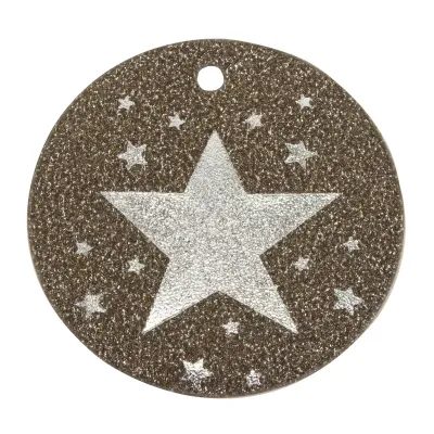 Decoro stoffa d.05 argento (pz.16)