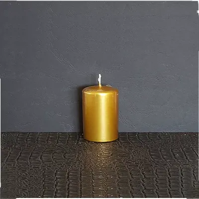 Moccolo metal d.04 h.06 oro  (pz 16)