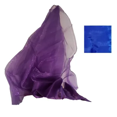 Pezzata 150x300 organza blu elettrico