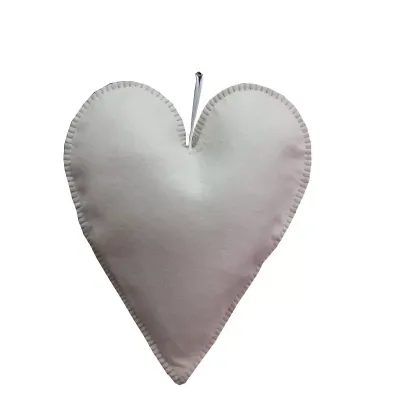 Cuore feltro 30 crema (pz.2)