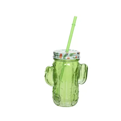 Barattolo cactus vetro ml.420