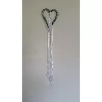 Cuore con nastro con fialetta pvc 