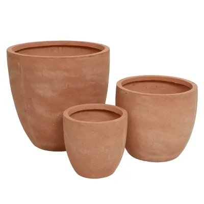 Vaso fibra d.44 terracotta (set 3)