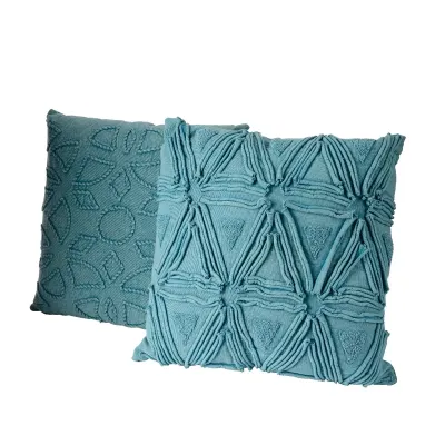 Cuscino cotone 45x45 blu
