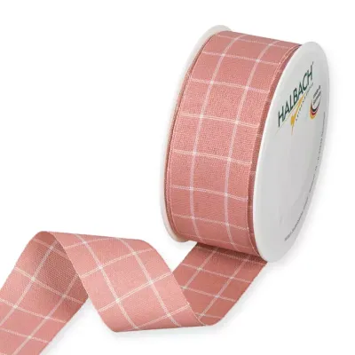 Nastro quadri mm.35 m.20 rosa