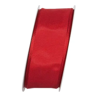 Nastro taffeta an.mm.40 m.25 rosso
