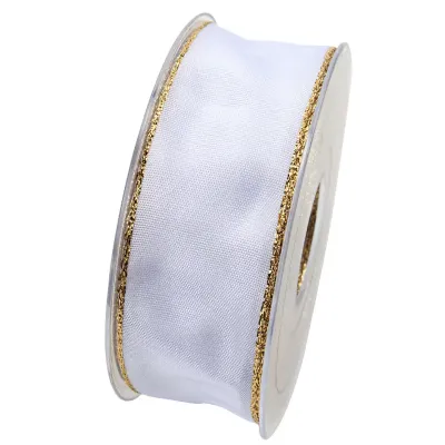 Nastro weihn.an mm.40 m.25 bianco oro