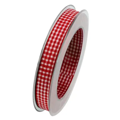 Nastro vichy mm.15 m.20 rosso